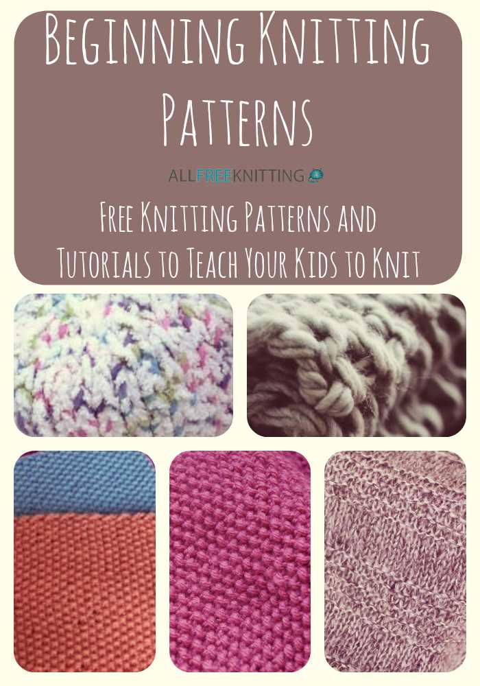 Step by step knitting patterns for beginners