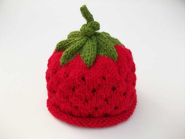Strawberry knit hat pattern