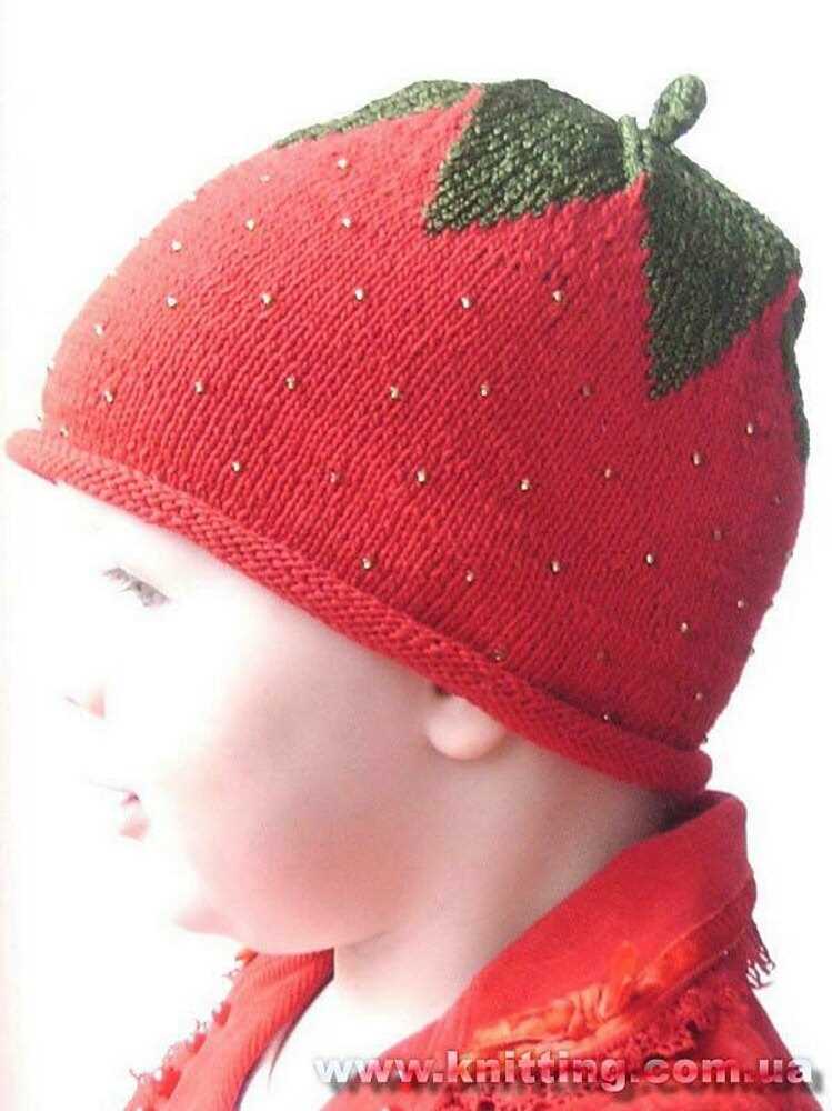 Strawberry knit hat pattern