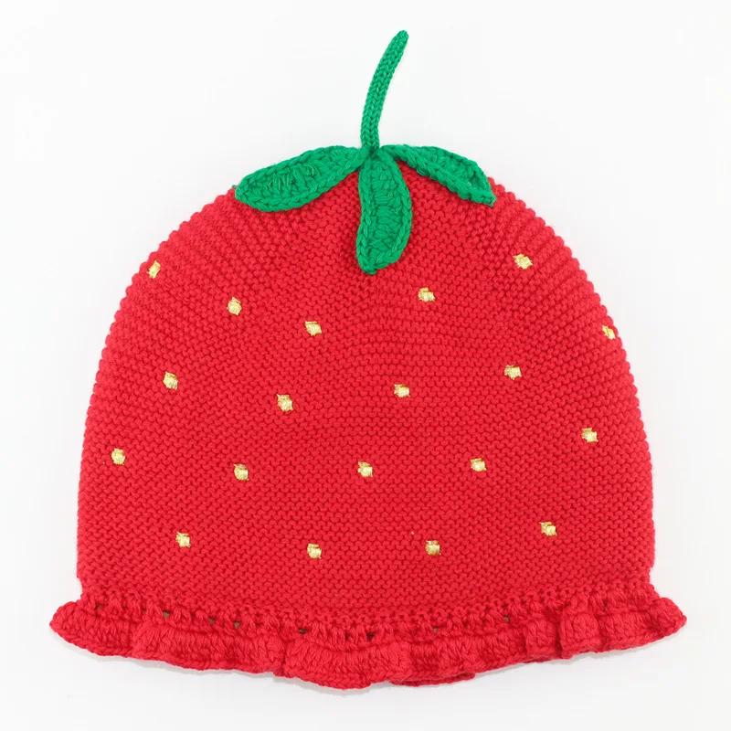 Strawberry knit hat pattern