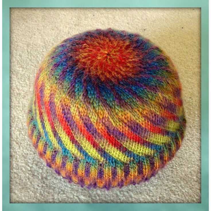Striped knit hat pattern free