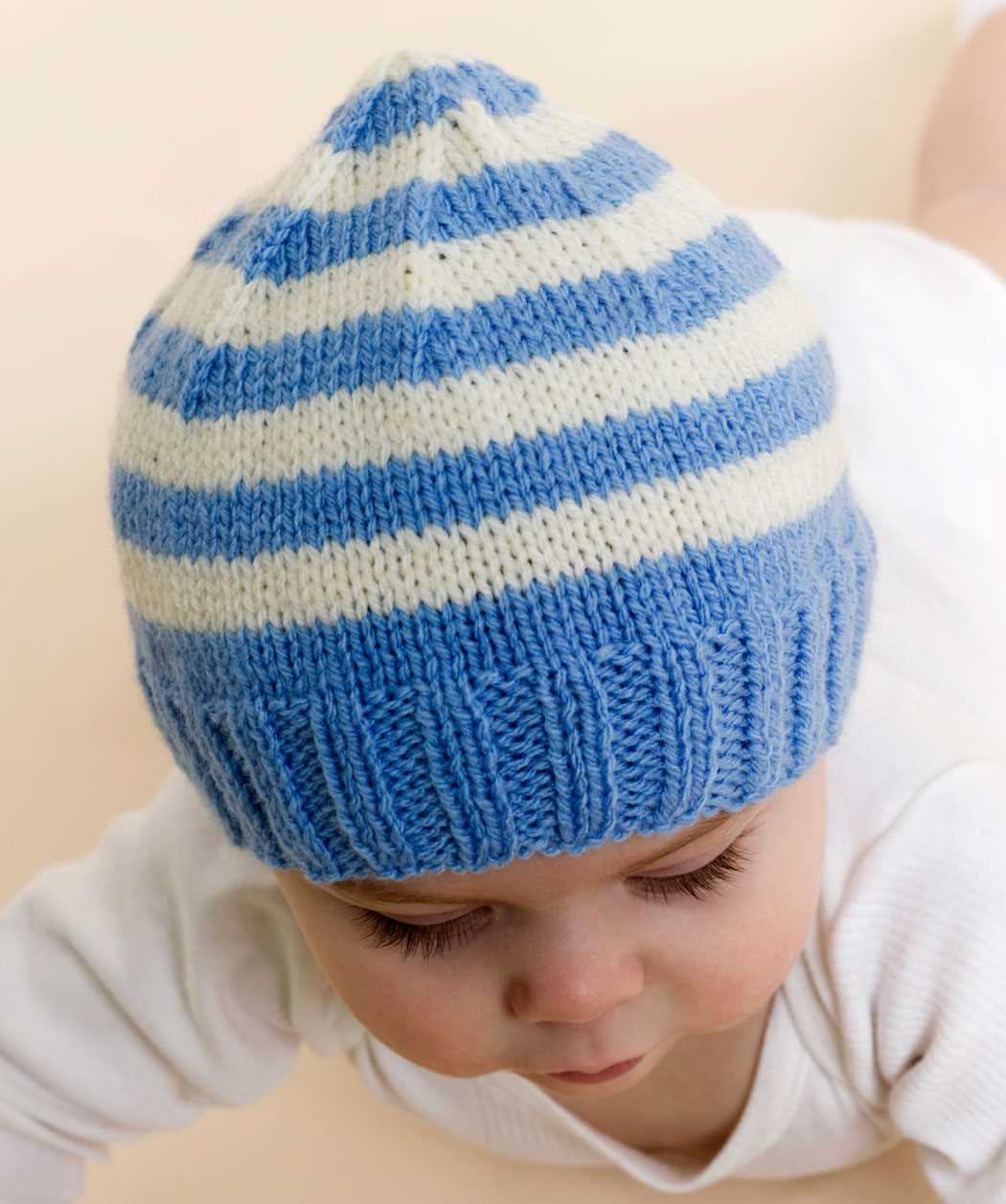 Striped knit hat pattern free