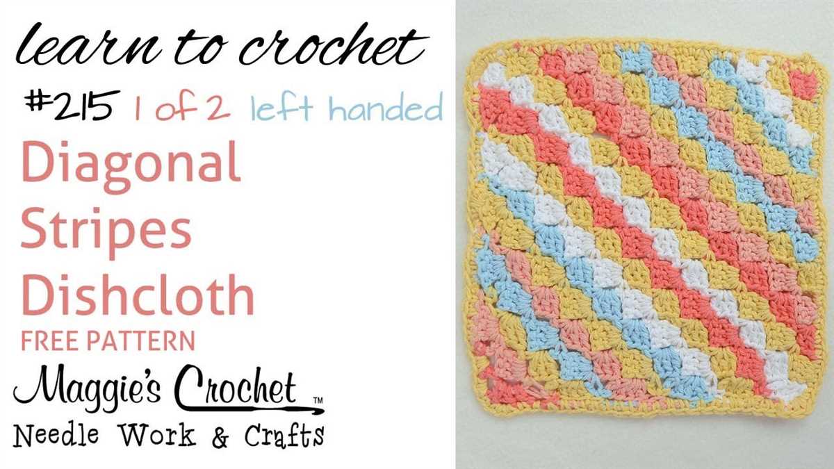 Striped dishcloth knit pattern