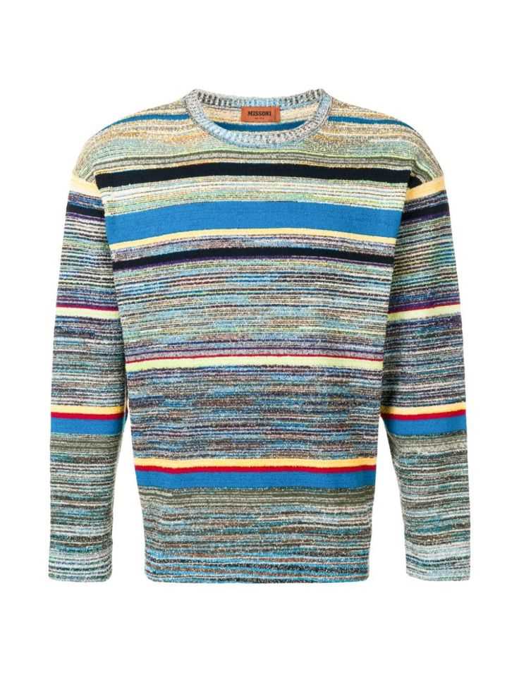 Striped knitted sweater pattern