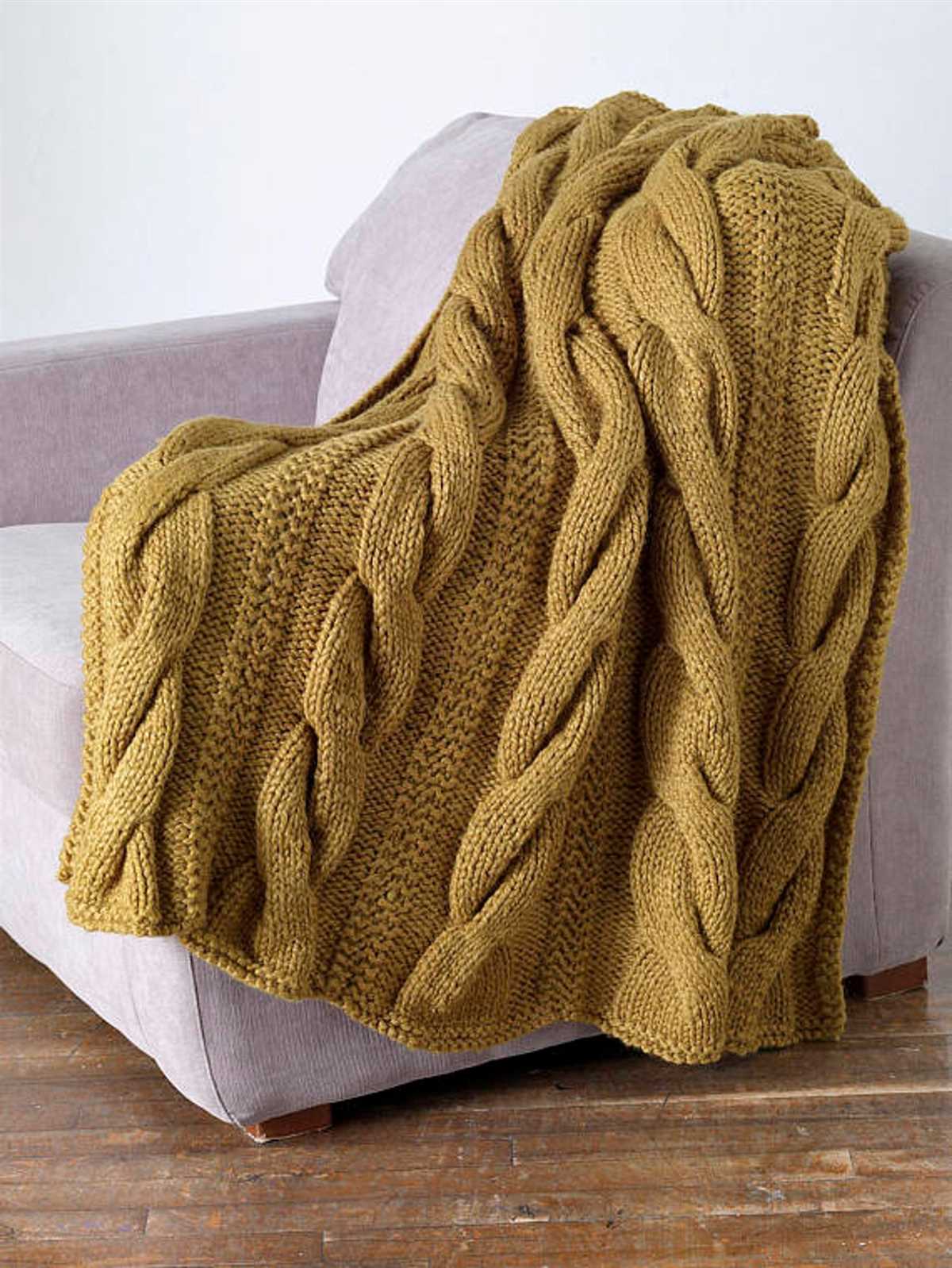 Super chunky cable knit blanket pattern