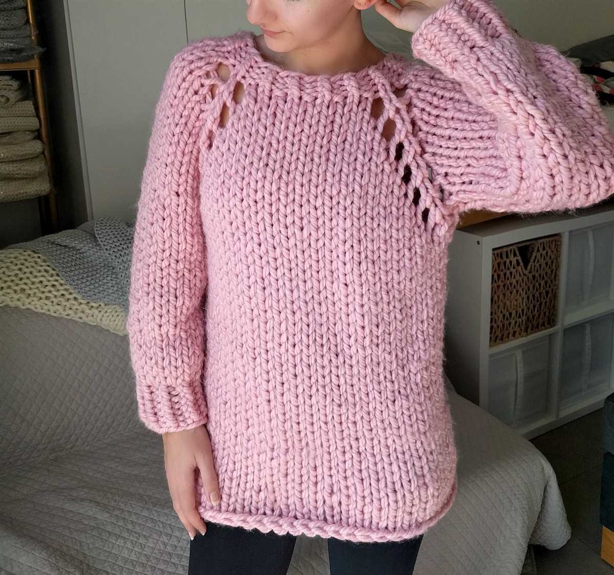 Super chunky sweater knitting pattern