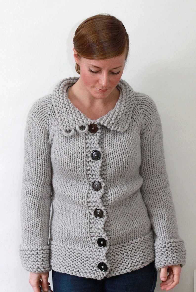 Super bulky cardigan knitting pattern