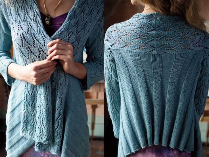 Sweater shawl knitting pattern