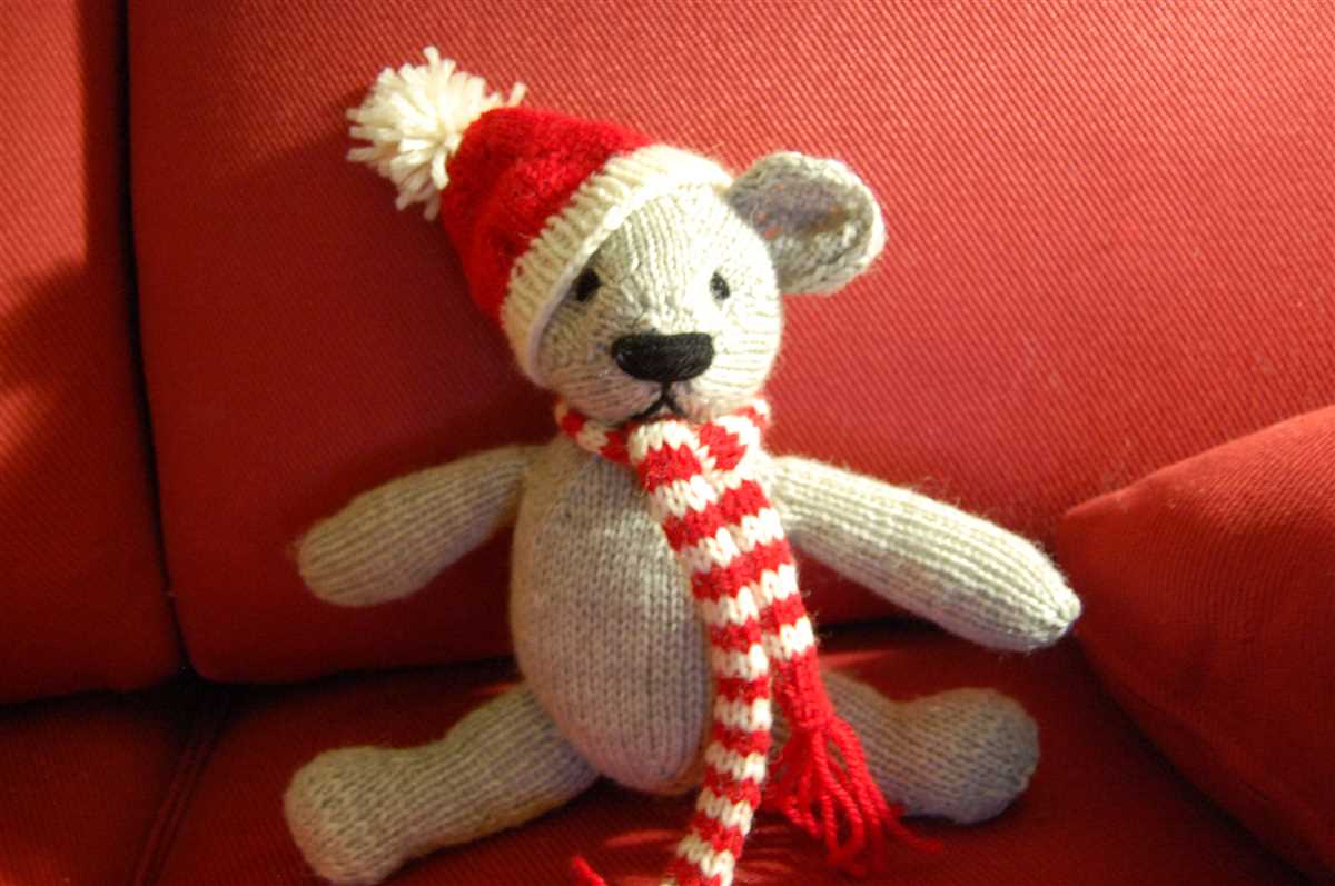 Teddy bear hat knitting pattern free