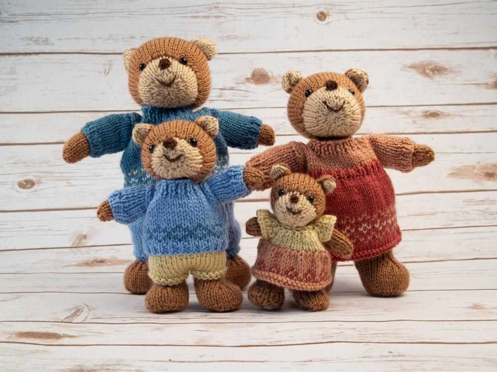 Teddy bear jumper knitting pattern