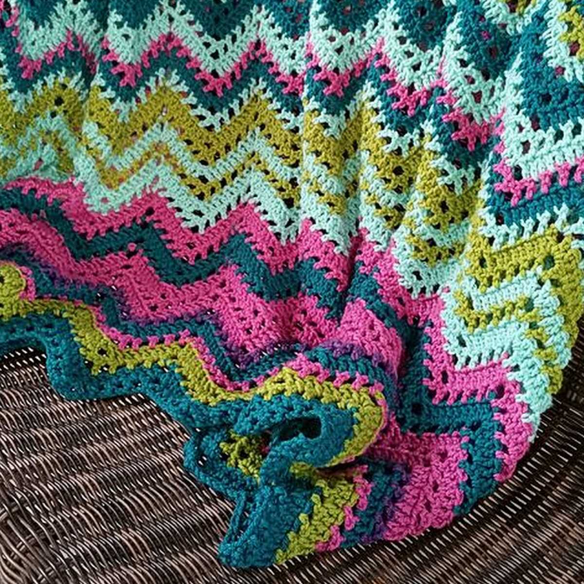 Temperature blanket pattern knit