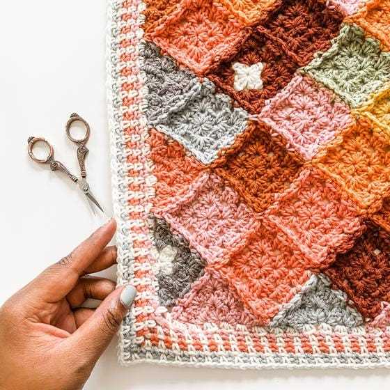 Temperature blanket pattern knit