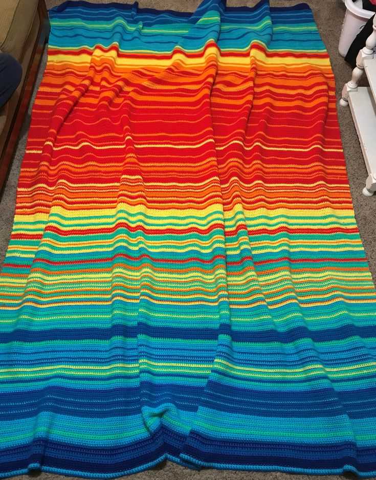 Temperature blanket pattern knit