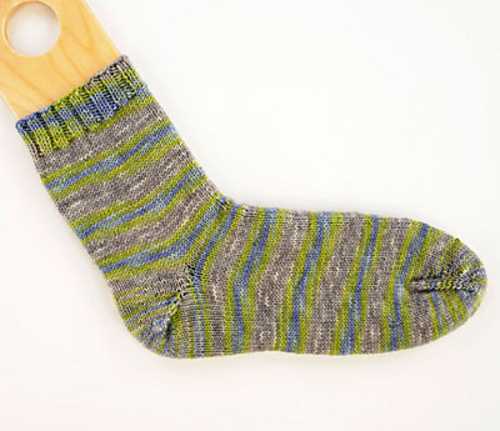 Toe up knit sock pattern