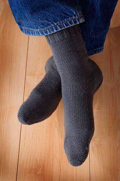 Toe up knit sock pattern
