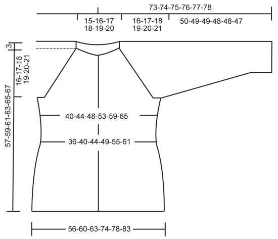 Top down raglan cardigan knitting pattern
