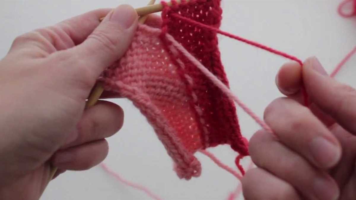 Twisted yarn patterns in knitting
