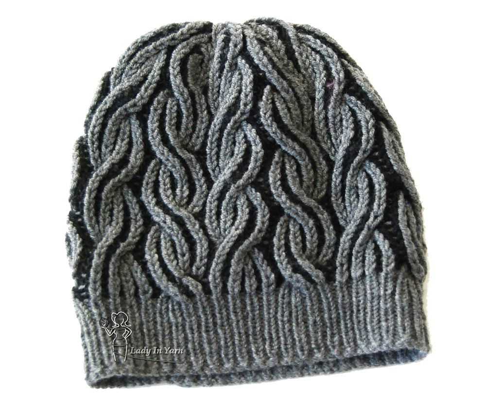 Two color beanie knitting pattern