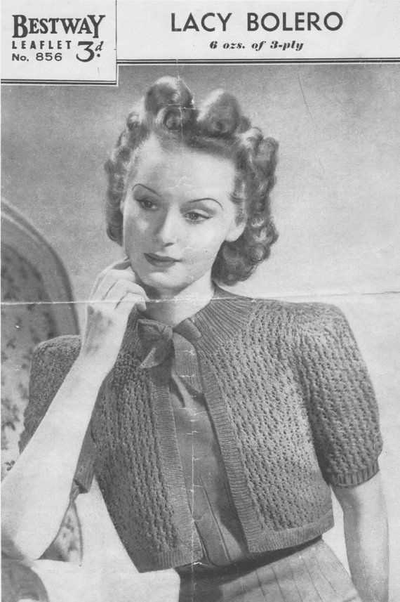 Vintage shrug knitting pattern