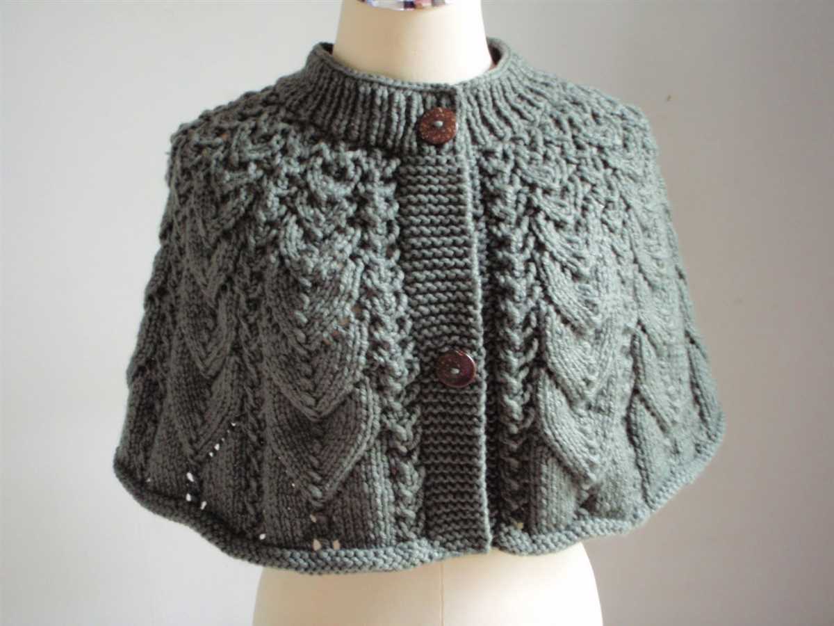 Step back in time with this exquisite capelet knitting pattern Vintage capelet knitting pattern