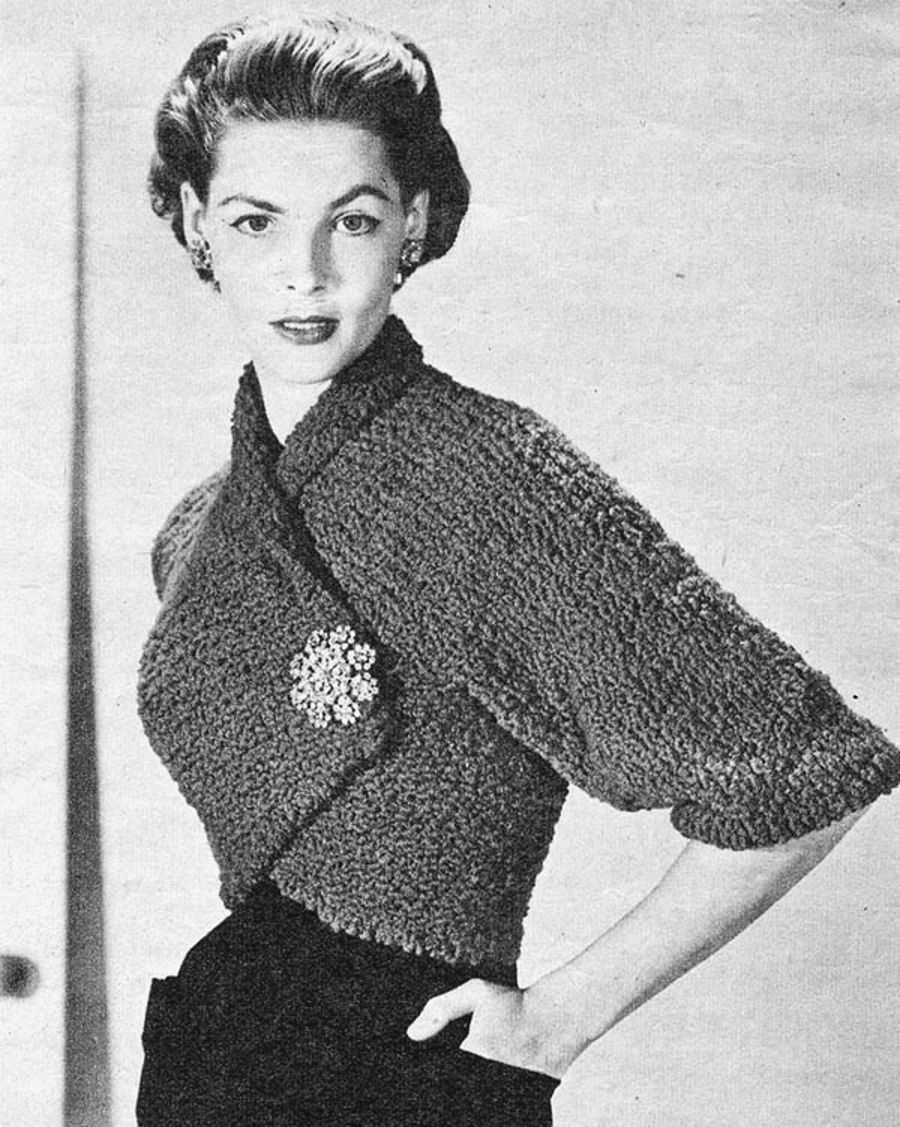 Vintage shrug knitting pattern