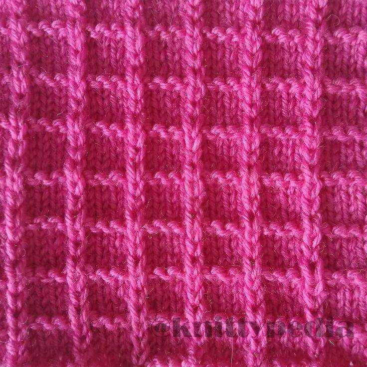 Waffle knit scarf pattern