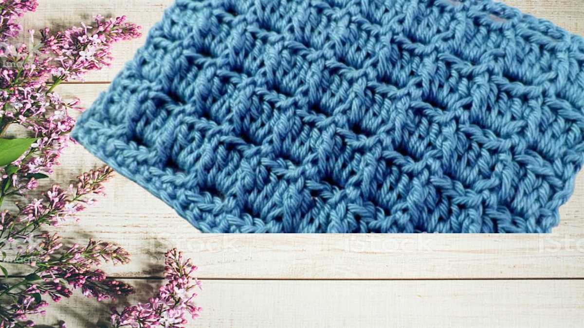 Waffle knit scarf pattern