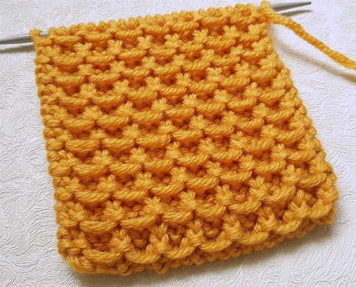 Waffle pattern knit dishcloth
