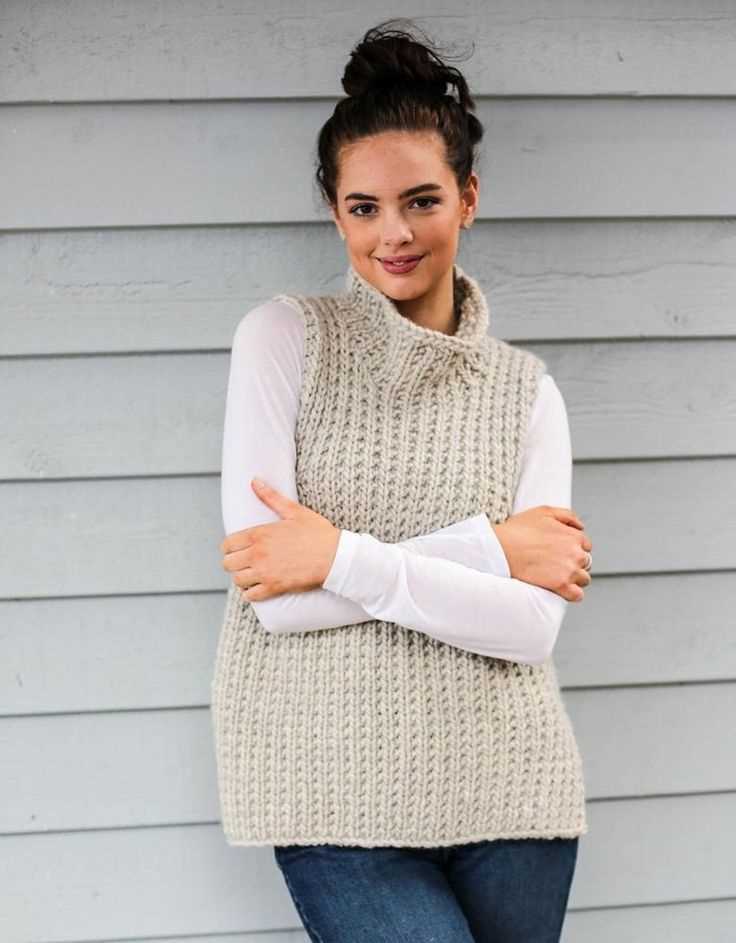 Womens sweater vest knitting pattern