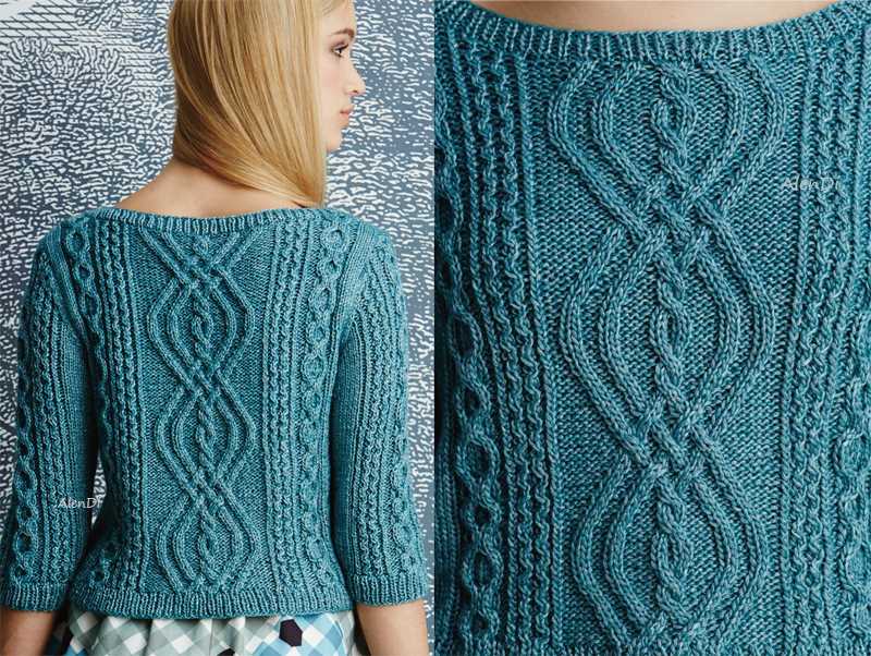 Wrap sweater knitting pattern