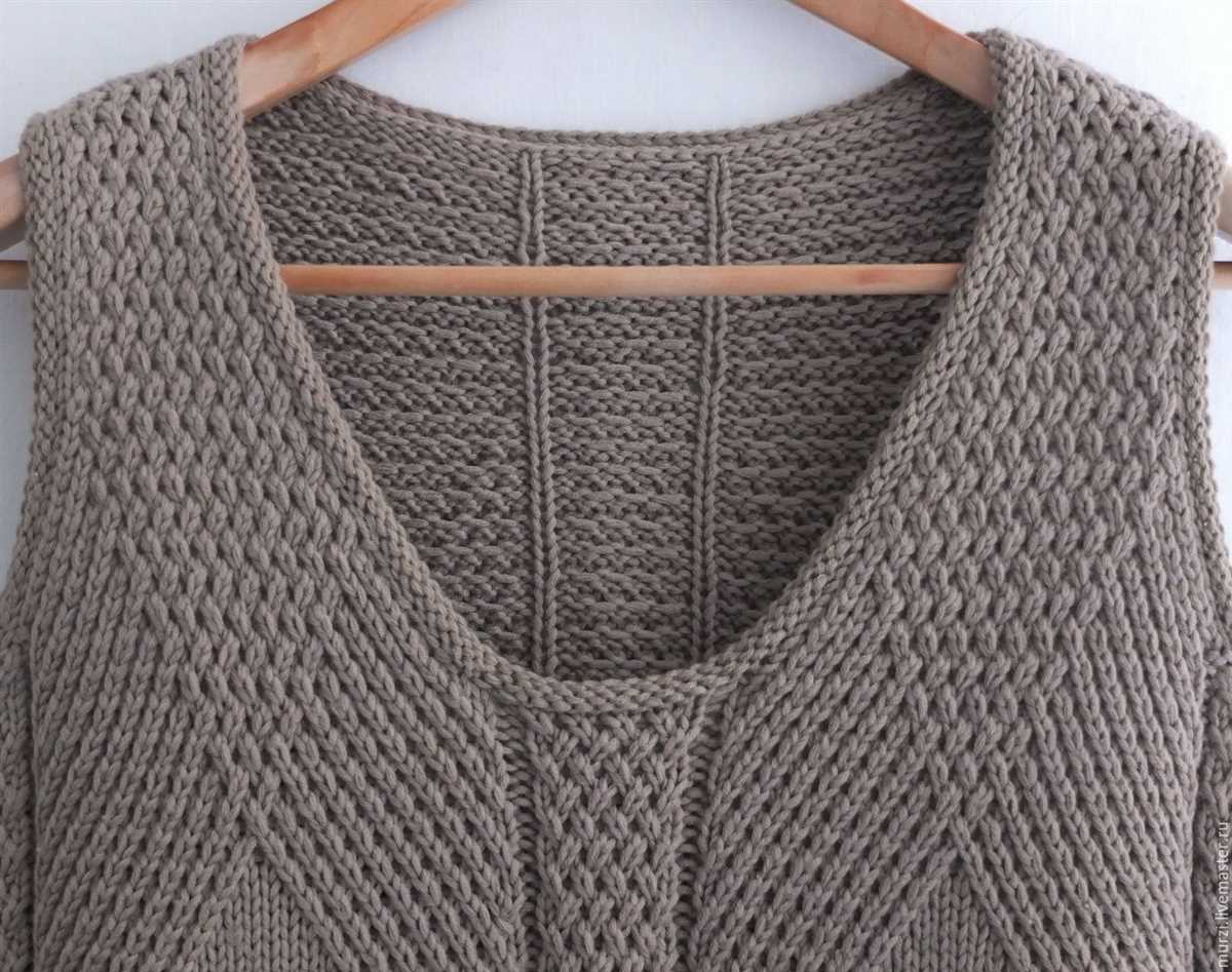 Wrap vest knitting pattern