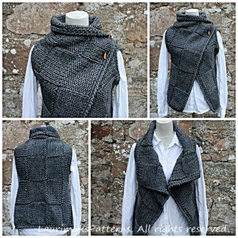 Wrap vest knitting pattern