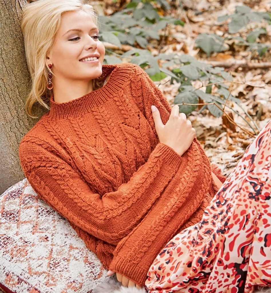 Yoga sweater knitting pattern