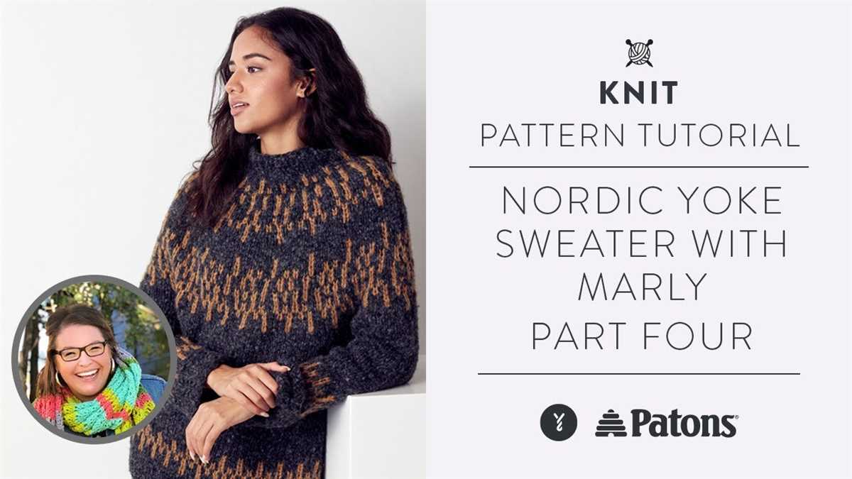 Yoke sweater knit pattern free