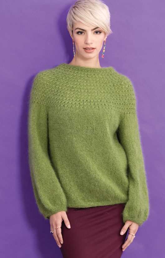 Yoke sweater knit pattern free