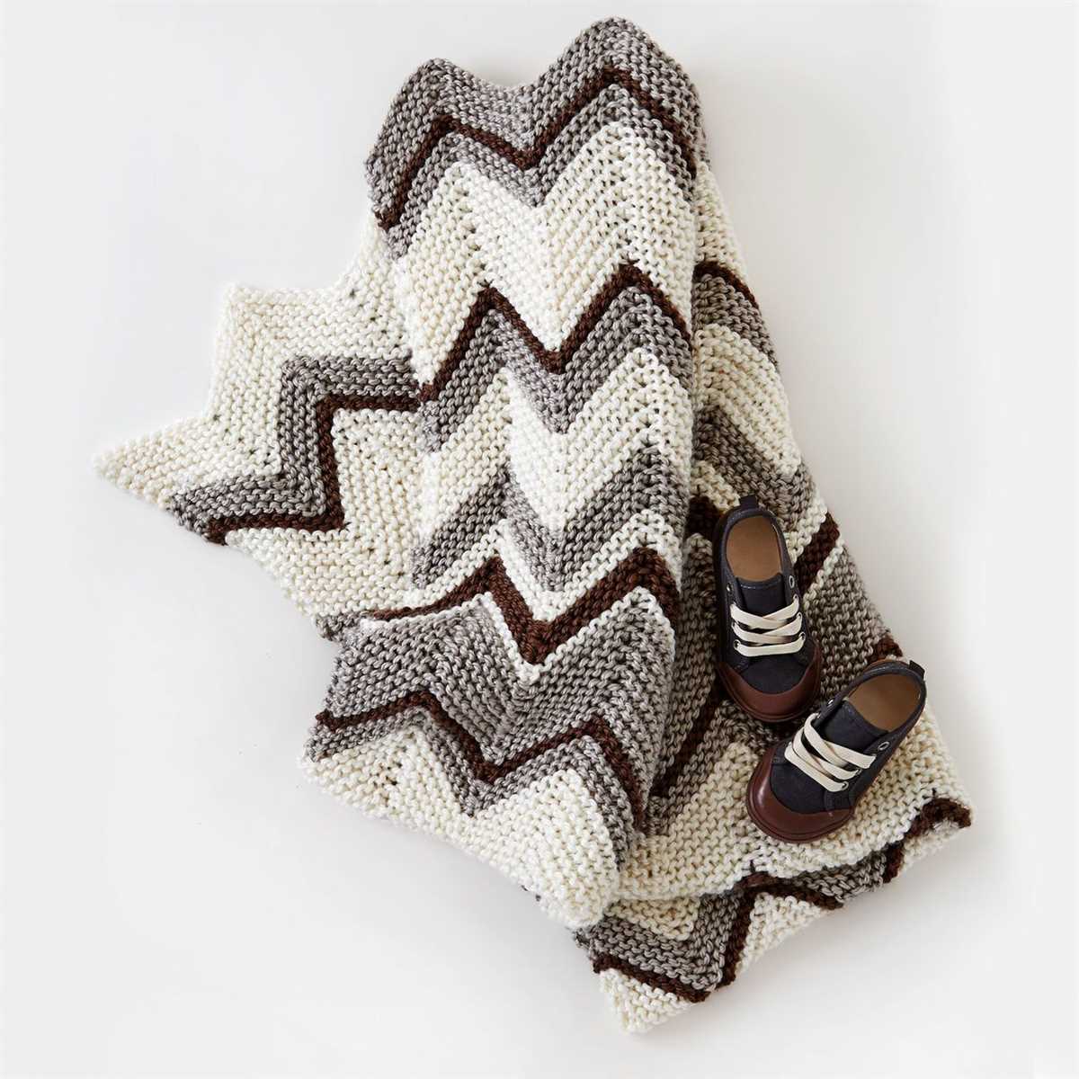 Zig zag blanket knitting pattern