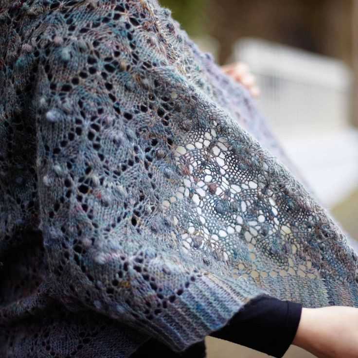 Evening shawl knitting pattern