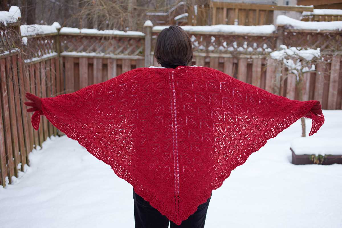 Advent shawl knitting pattern