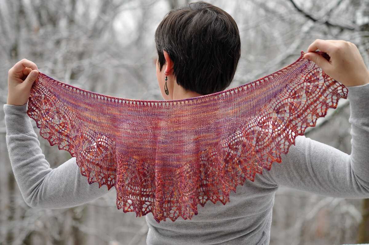 Advent shawl knitting pattern