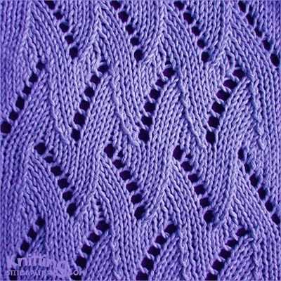 Chevron knitting pattern chart