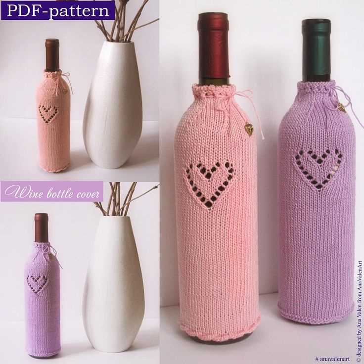 Knit wine bottle sweater pattern