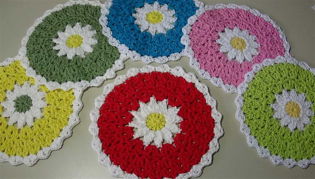 Daisy dishcloth knit pattern