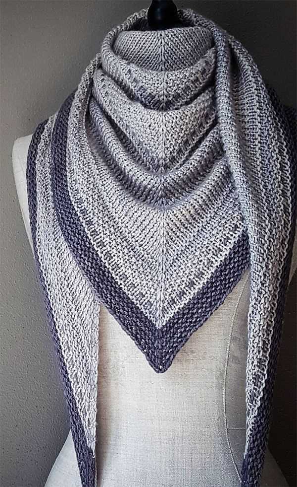 Simple shawl knitting pattern free