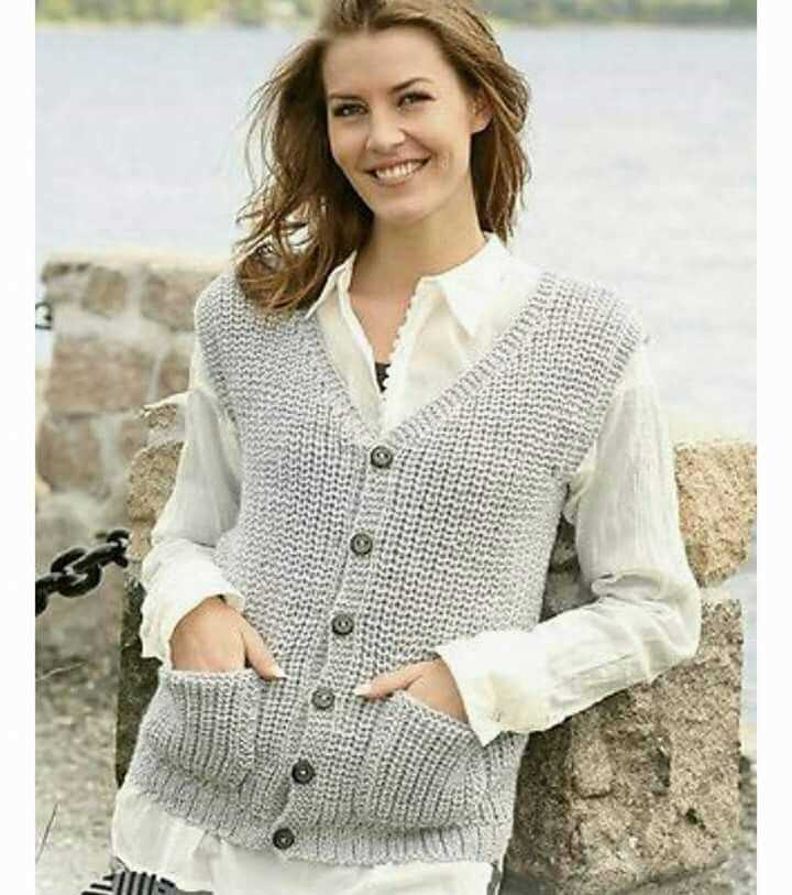 Free knitting patterns for womens vests