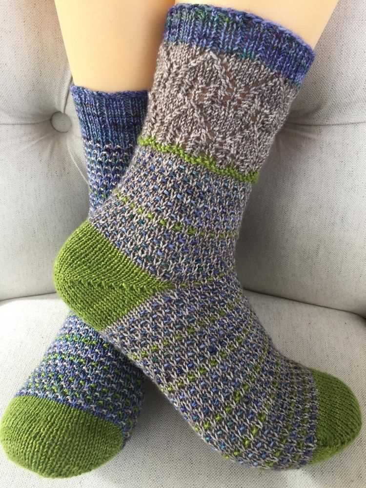 Knitting socks on circular needles pattern