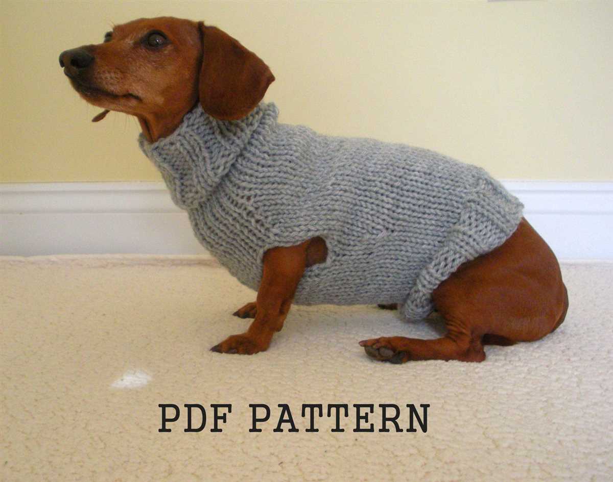 Extra small dog sweater knitting pattern free