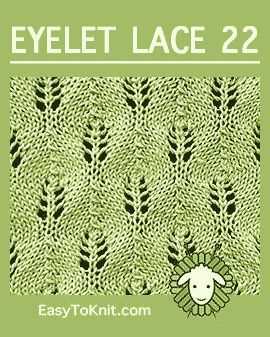 Knitting with eyelet lace free patterns
