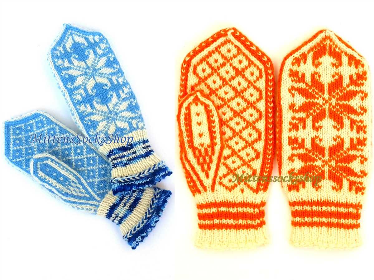 Women's mittens knitting pattern