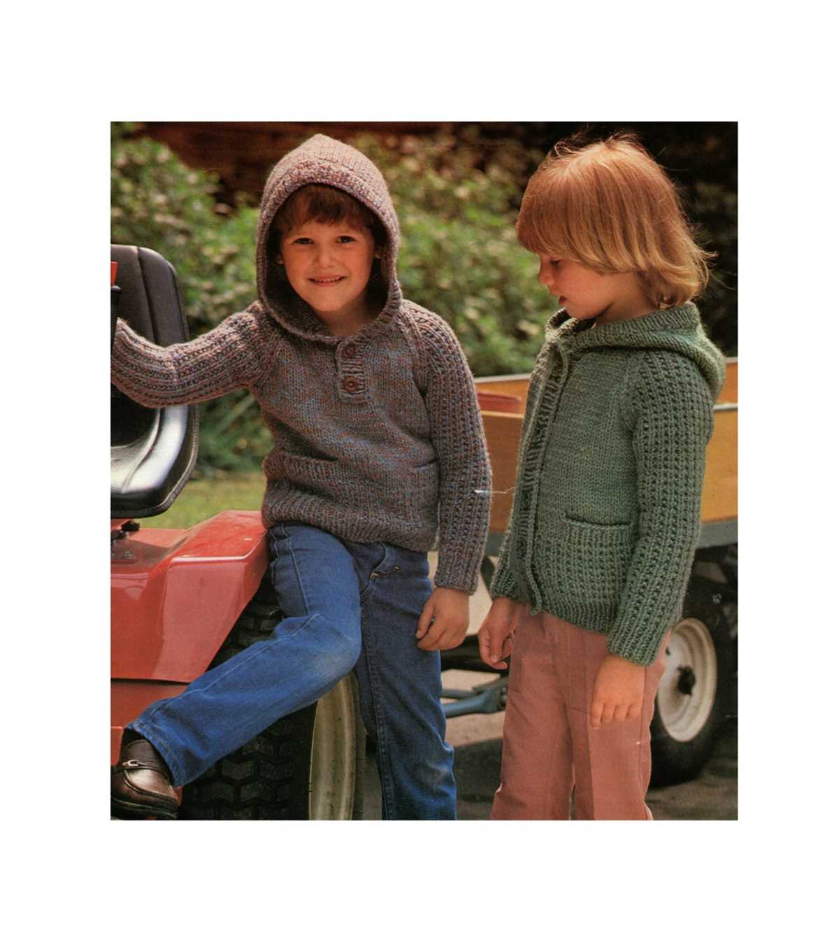 Knitting patterns for childrens hooded cardigans