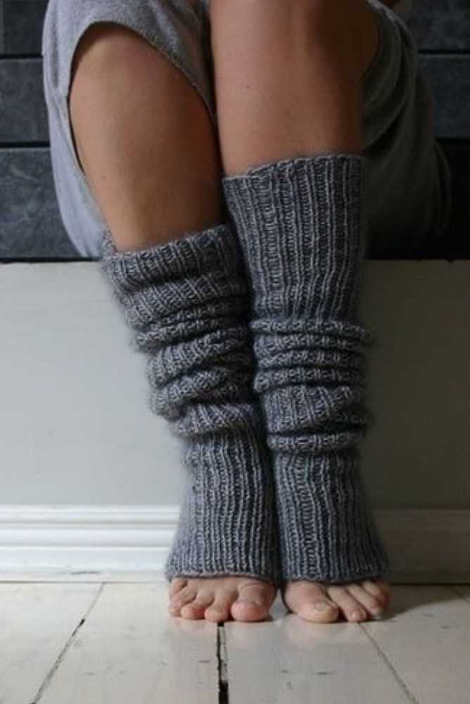 Free knitted knee warmer pattern